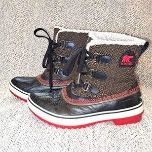 Sorel "Tivoli" Waterproof Fleece Lined Ankle Boots, Size 6
